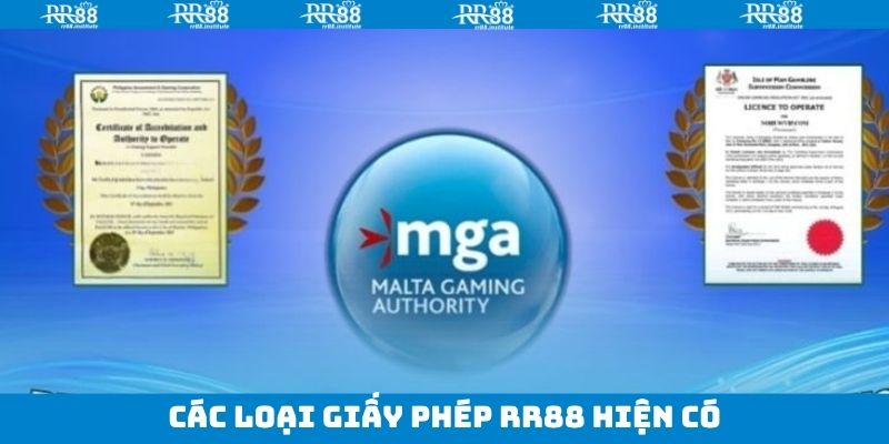 Giấy Phép RR88 - Minh Chứng Cho Sự Uy Tín Của Nhà Cái 2 Thương hiệu sở hữu rất nhiều giấy phép