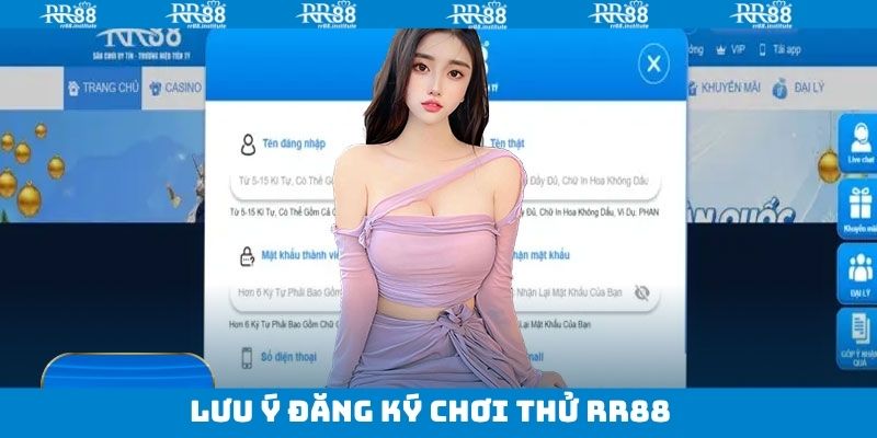 Một vài lưu ý trong quá trình đăng ký tham gia thử 